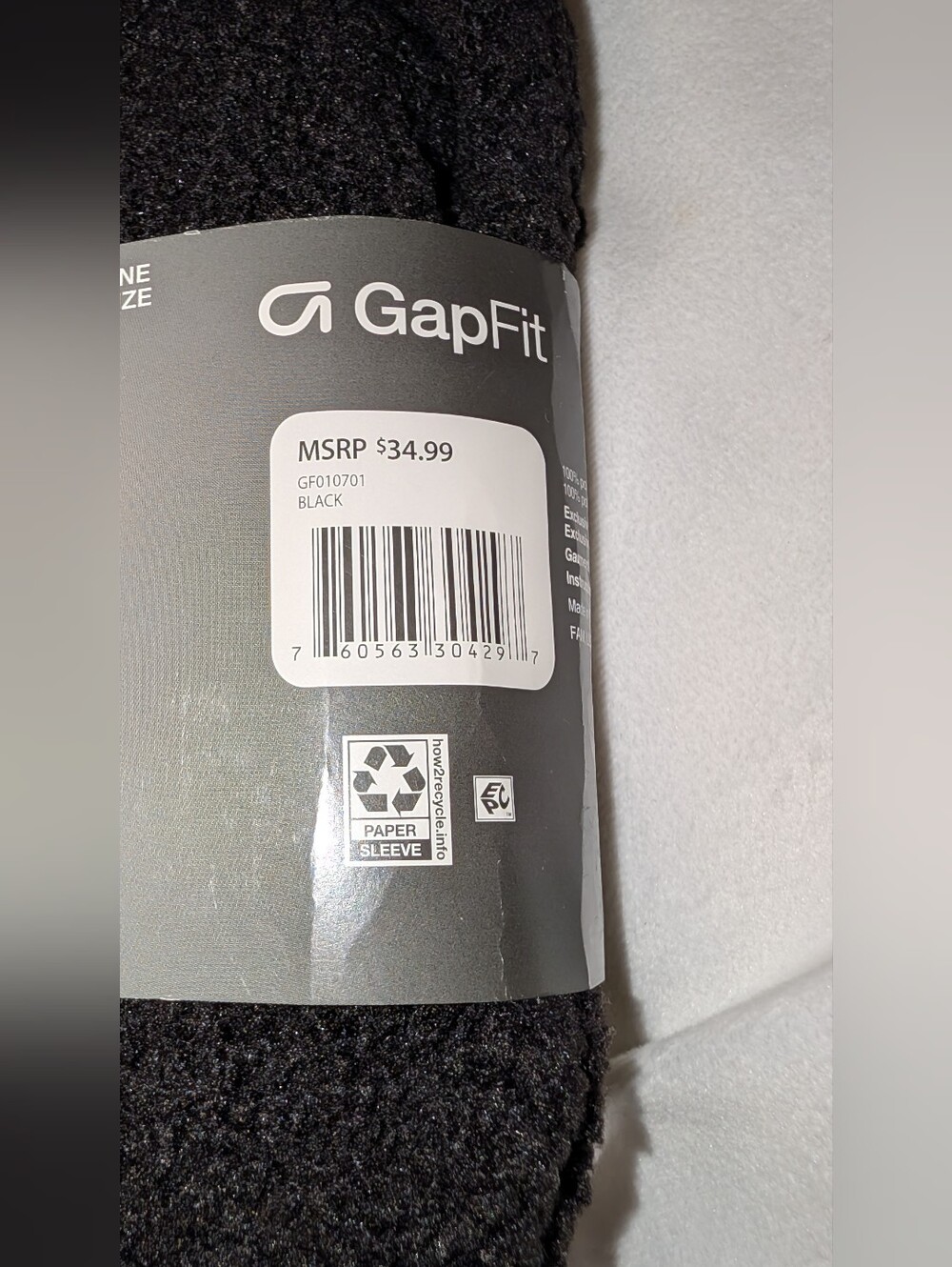 GAP Sherpa Belt Bag Black NIP - Picture 3 of 8